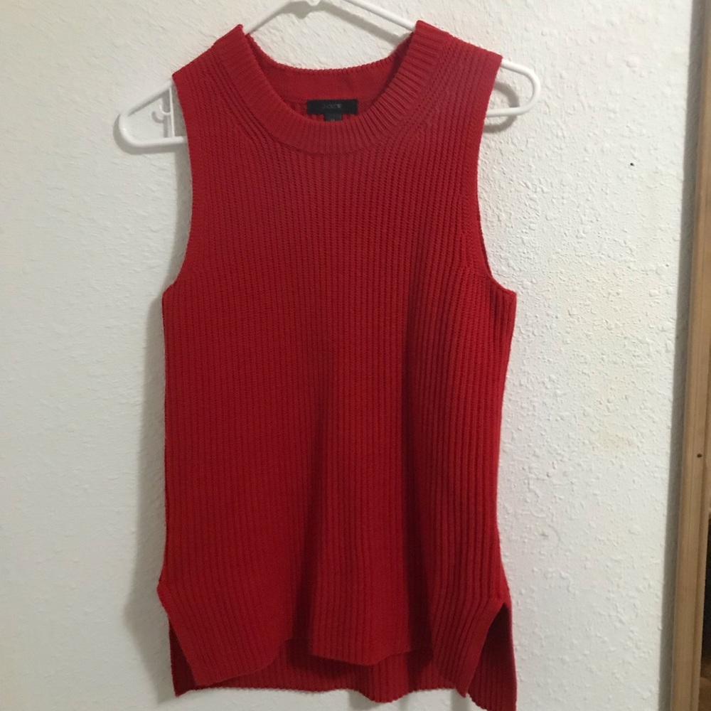 J-Crew sleeveless sweater